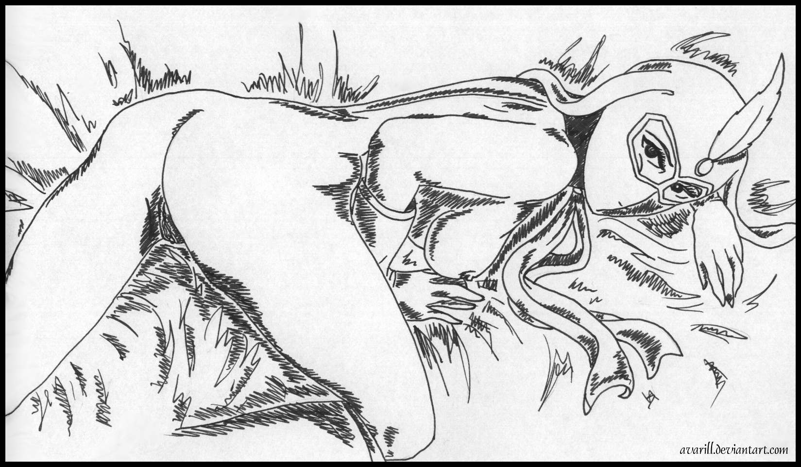 1girls 2008 ass avarill breasts curvaceous female female_only gloves greyscale human kekko_kamen kekko_kamen_(character) large_breasts looking_at_viewer mask monochrome nipples nude rule34 scarf solo superheroine tagme wide_hips