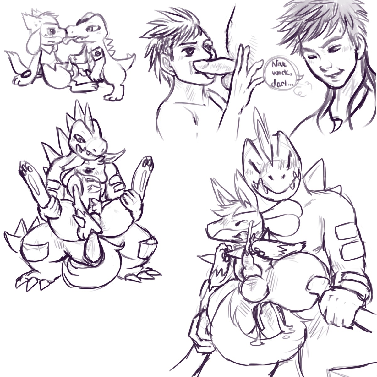 1:1 2012 anal anal_penetration anthro bodily_fluids canid canine cum cum_in_ass cum_inside cum_while_penetrated cumshot digital_drawing_(artwork) digital_media_(artwork) duo e621 ejaculation erection feraligatr fur generation_2_pokemon generation_4_pokemon genital_fluids genitals hands-free haychel hi_res human leon_(haychel) lucario male male/male male_penetrated male_penetrating male_penetrating_male mammal monochrome nintendo orgasm penetration penis pokemon pokemon_(species) sex sketch sketch_page solo_focus tail totodile vagus_(feraligatr) vagus_(haychel) vagus_(totodile)