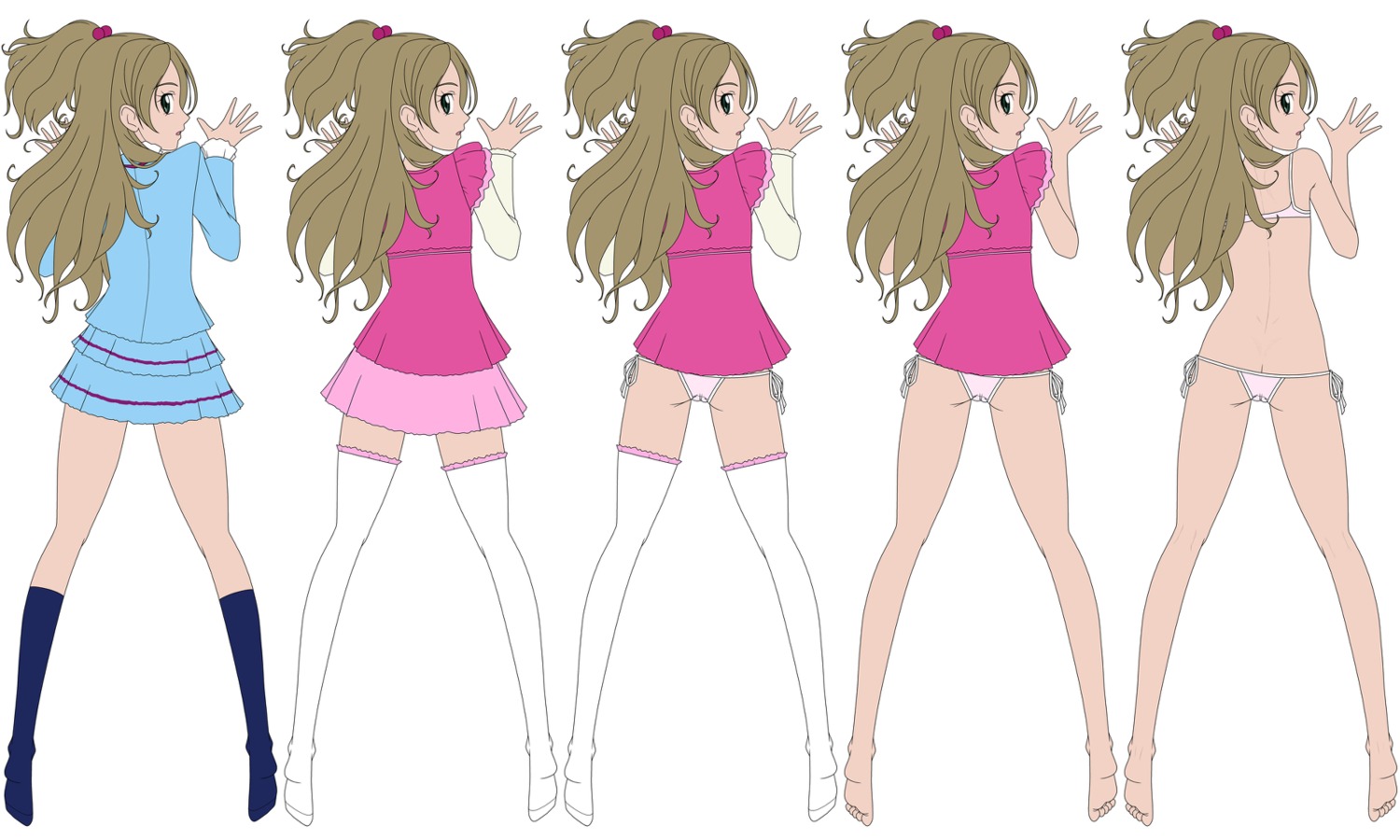 bra delica female minamino_kanade panties precure pretty_cure rule34 skirt stockings suite_precure tagme
