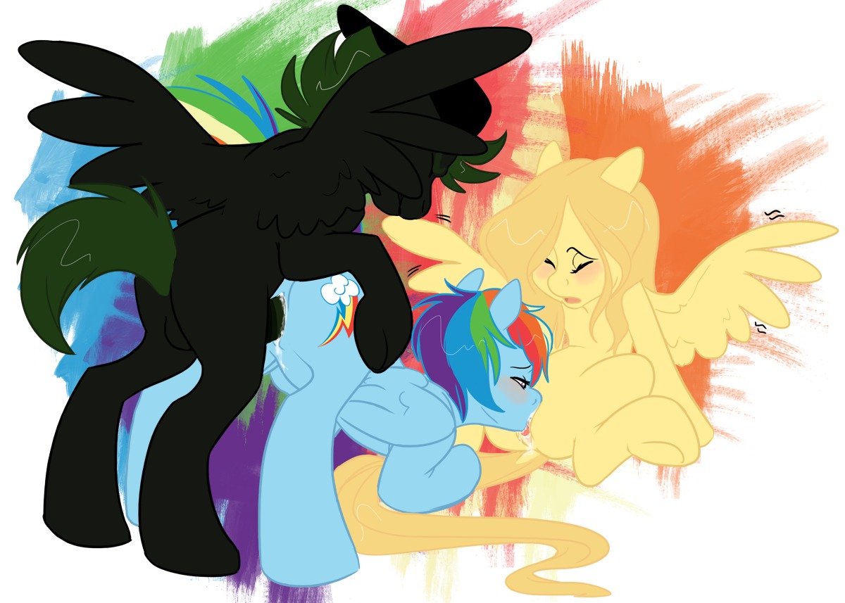 2012 archived_source ass_up bisexual blue_body blue_feathers blue_fur blush bodily_fluids buttpolice clothing cum cunnilingus cutie_mark e621 equid equine erection eyes_closed feathered_wings feathers female female/female feral friendship_is_magic from_behind_position fur genital_fluids genitals group group_sex hair hasbro hat headgear headwear male male/female mammal multicolored_hair my_little_pony mythological_creature mythological_equine mythology nude open_mouth oral pegasus penetration penis quadruped rainbow_dash_(mlp) rainbow_hair sex spread_legs spreading tail threesome trio vaginal vaginal_penetration vulva wings
