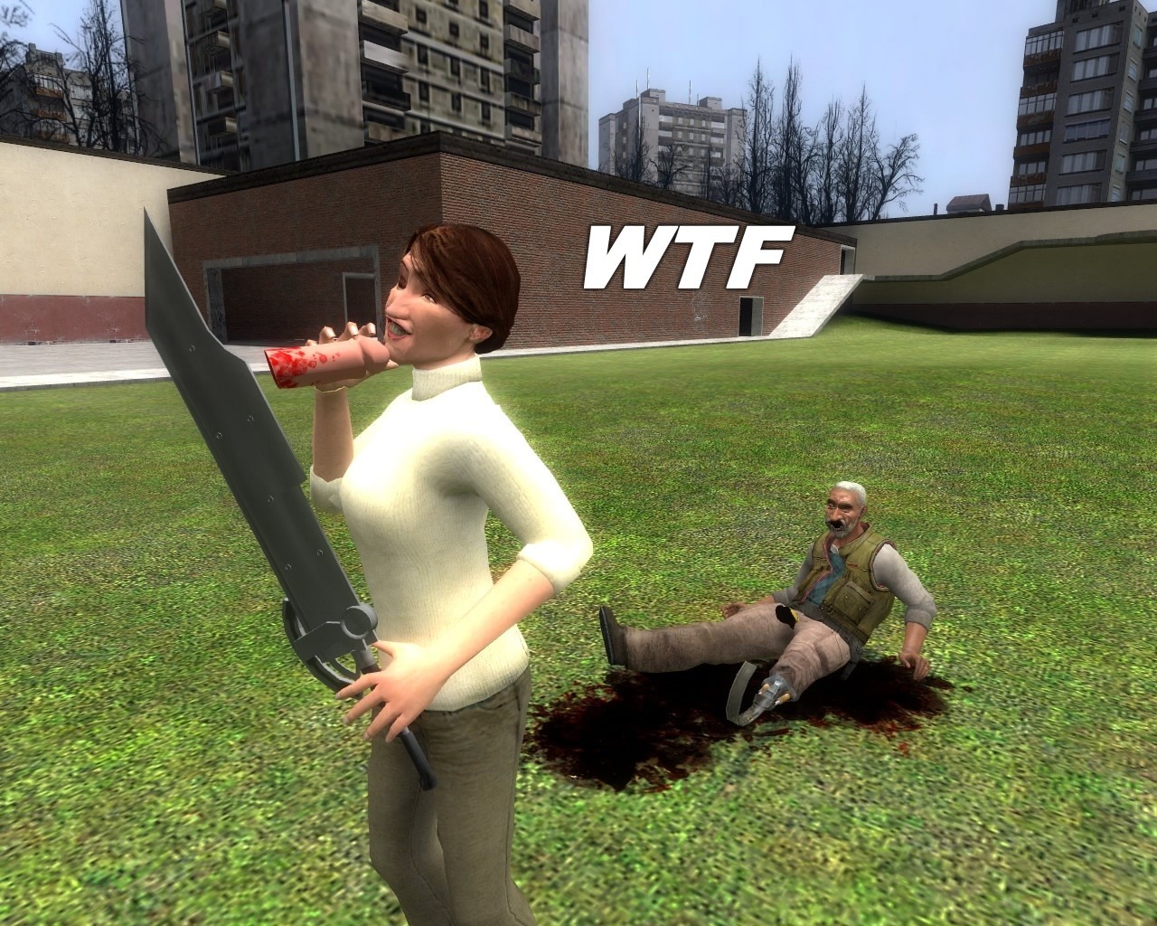 1boy 1girls 3d blood eli_vance female garry's_mod gm_construct gm_construct_(garry's_mod_map) gore guro half-life_(series) half-life_2 human human_female human_male human_only judith_mossman male male/female meddy_(artist) penis rule34 severed_penis tagme valve_(company)