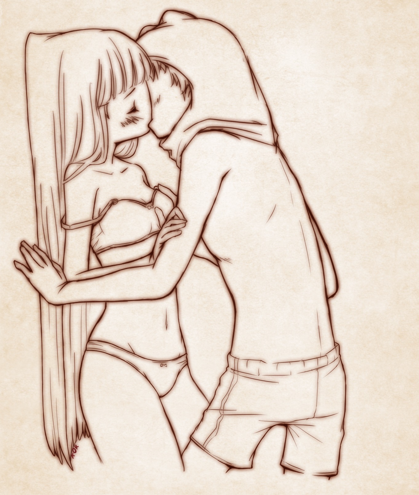 adventure_time female finn_the_human kissing princess_bubblegum rule34 straight tagme