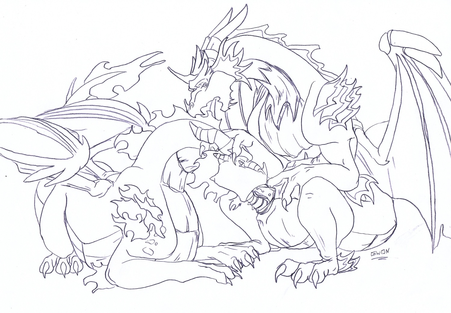 activision big_penis claws cyril_(spyro) dragon duo e621 erection fellatio feral feral_on_feral genitals gwon hi_res horn ignitus male male/male male_penetrated male_penetrating male_penetrating_male membrane_(anatomy) membranous_wings monochrome mythological_creature mythological_scalie mythology nude oral oral_penetration penetration penile penis scales scalie sex simple_background sketch spyro_the_dragon tail wings
