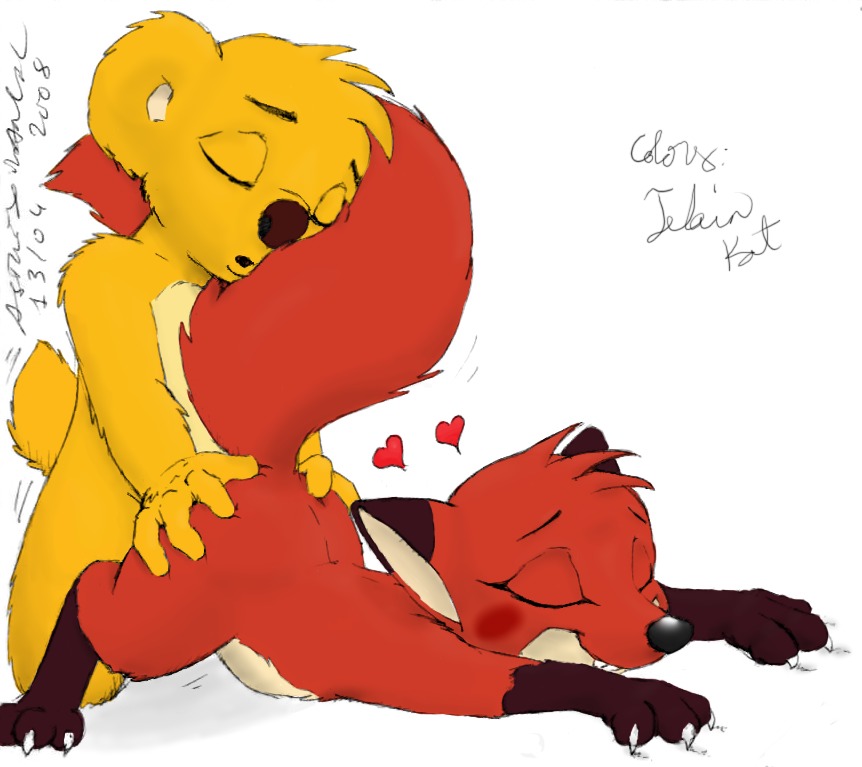 2008 anthro asthexiancal cub female feral hugo jungledyret_hugo rita_(jungledyret) rule34 tagme