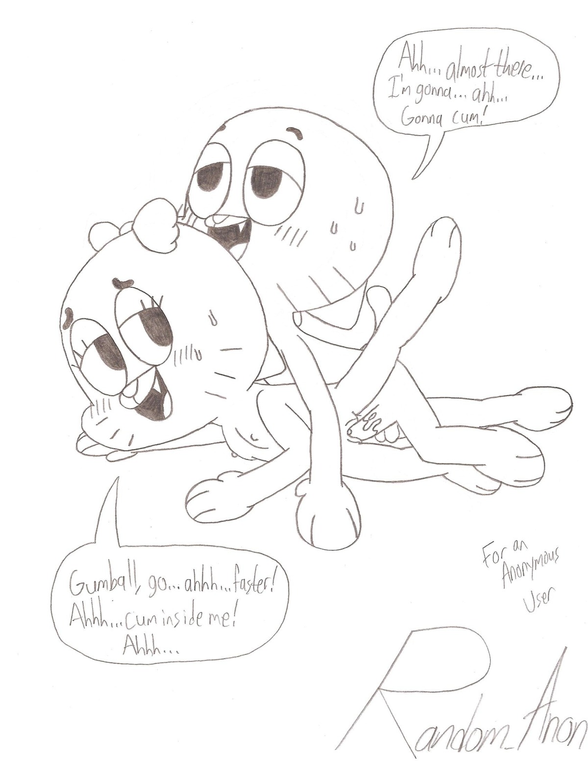 1boy 1girls anthro balls bare_arms bare_ass bare_breasts bare_chest bare_legs bare_shoulders bare_thighs barefoot blush blushing breasts cartoon_network domestic_cat eyebrows eyelashes eyes eyes_open feline female female_penetrated furry gumball_watterson looking_at_partner lying male male/female male_penetrating male_penetrating_female mouth mouth_open nicole_watterson nipples no_color open_mouth penetration penis pussy random_anon rule34 sex sharp_teeth straight_hair tagme testicles the_amazing_world_of_gumball vagina vaginal vaginal_penetration vaginal_sex