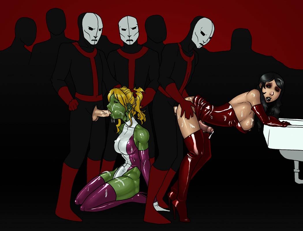 avengers faceless_male futanari green_skin hellfire_club human intersex male male_on_futa marvel marvel_comics mutant_(marvel) rule34 scarlet_witch she-hulk skottichan wanda_maximoff x-men young_avengers