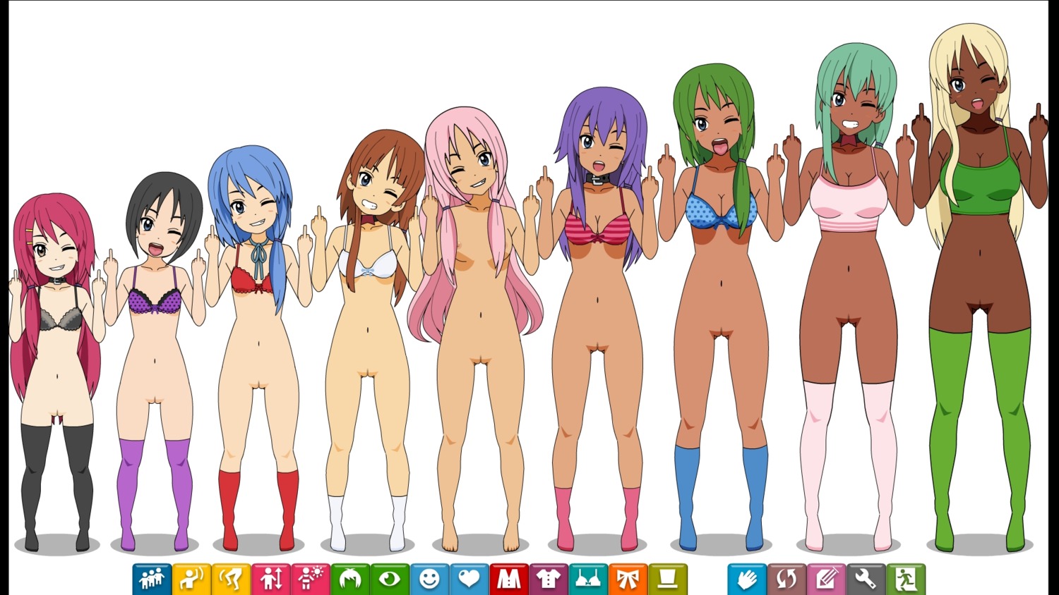 blue_hair female k_kisekae2 rule34 tagme