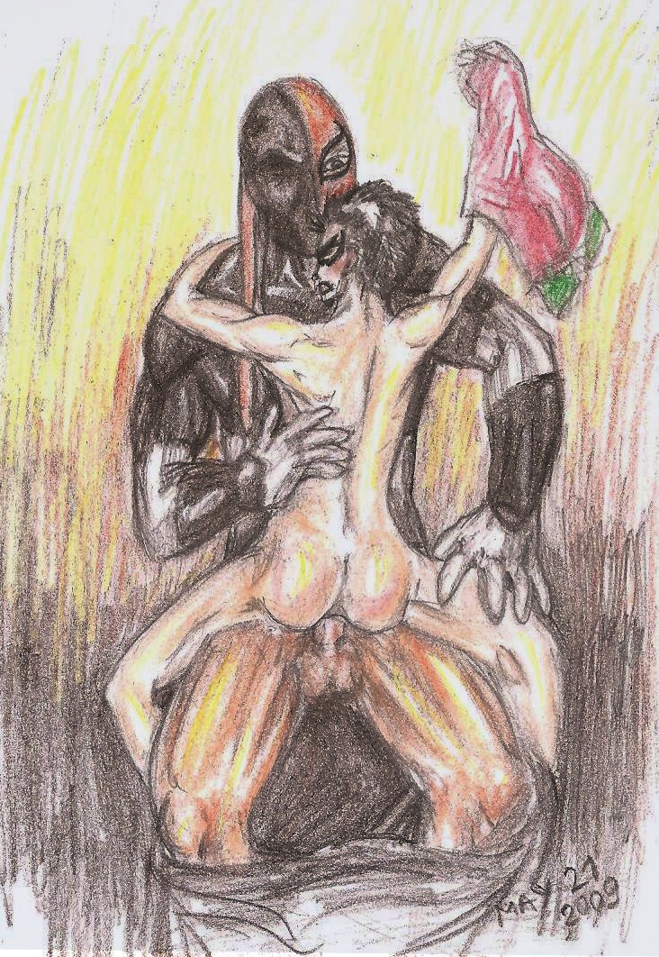 2009 2boys anal batman_(series) dc dc_comics deathstroke dick_grayson human male male_only multiple_males penis robin_(dc) robin_(dick_grayson) robin_(teen_titans) rule34 sex slade_(teen_titans) slade_wilson straight_hair teen_titans yaoi
