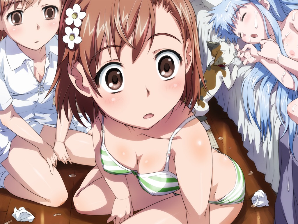 anklehighs cat cum cum_on_face female index loose_socks misaka_imouto misaka_mikoto rule34 socks tagme to_aru_kagaku_no_railgun to_aru_majutsu_no_index white_socks