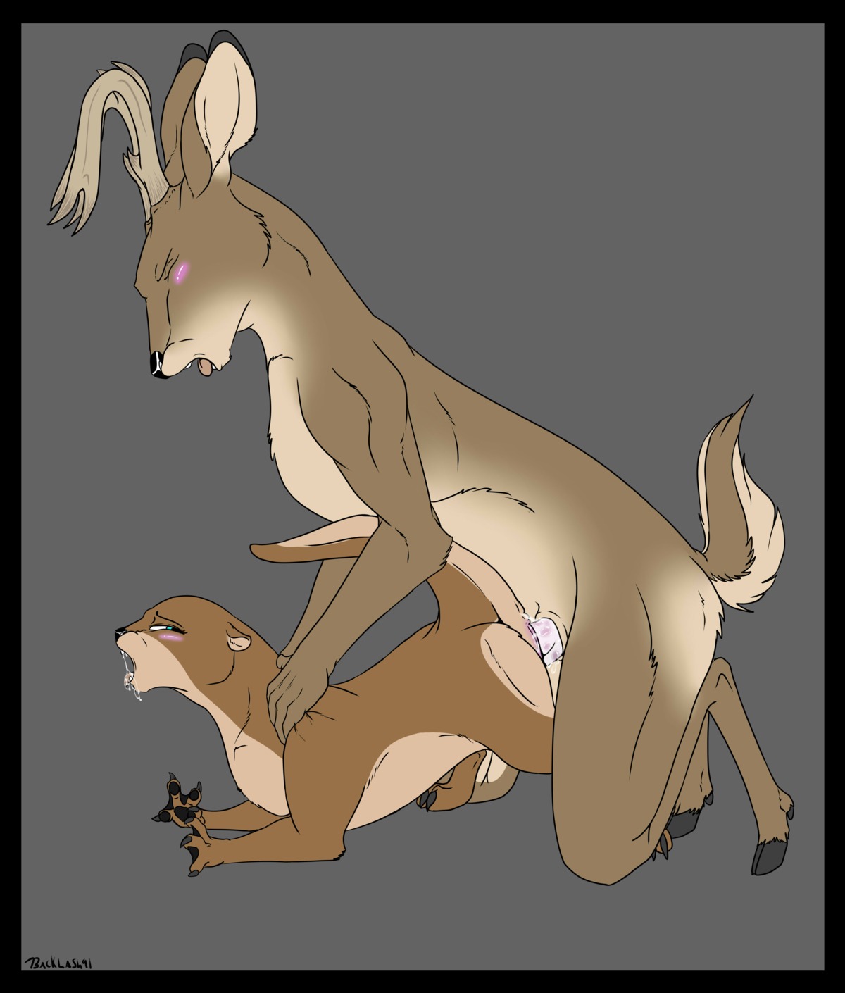 2014 absurd_res anthro anthro_on_feral anthro_penetrating anthro_penetrating_feral backlash91 bestiality biped black_border black_nose blush bodily_fluids border conditional_dnp deer digital_media_(artwork) dominant duo e621 erection female female_on_anthro female_penetrated feral feral_penetrated from_behind_position genitals hi_res interspecies larger_anthro larger_dom larger_male male male/female male_on_feral male_penetrating male_penetrating_female mammal membrane_(anatomy) mura mustelid nude open_mouth otter penetration penile penile_penetration penis penis_in_vagina quadruped saliva sex size_difference smaller_female smaller_feral smaller_penetrated tongue tongue_out vaginal vaginal_penetration webbed_hands
