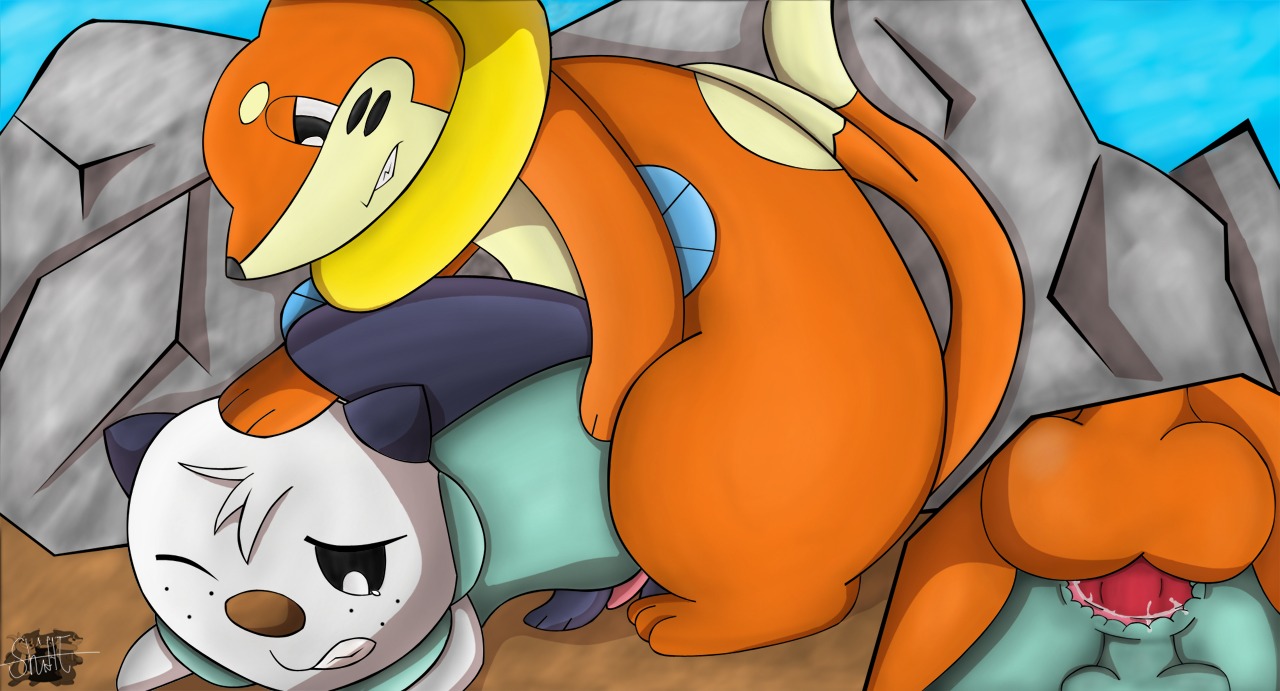 anal anal_sex buizel color duo feral insertion interspecies male male_only multiple_males nude oshawott outdoors penis pokemon pokemon_(species) rule34 sex side_view yaoi