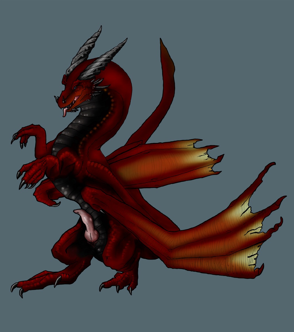 animal_genitalia claws dragon e621 erection feral genital_slit genitals horn knot male male_feral membrane_(anatomy) membranous_wings mr2cats mythological_creature mythological_scalie mythology penis scalie solo spikes tail tongue wings