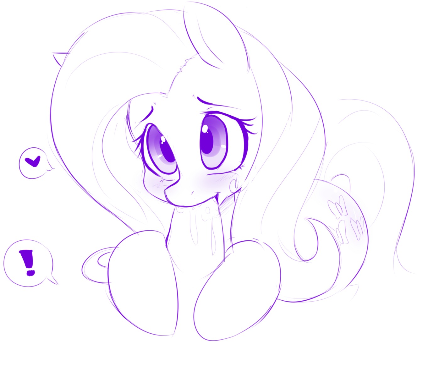 blush cutie_mark digital_drawing_(artwork) digital_media_(artwork) disembodied_penis duo e621 equid equine erection fellatio female female_focus female_penetrated fluttershy_(mlp) friendship_is_magic genitals hasbro heart_symbol hi_res male male/female male_penetrating male_penetrating_female mammal monochrome my_little_pony mythological_creature mythological_equine mythology oral oral_penetration pegasus penetration penile penis purple_and_white sex solo_focus tenshigarden wings