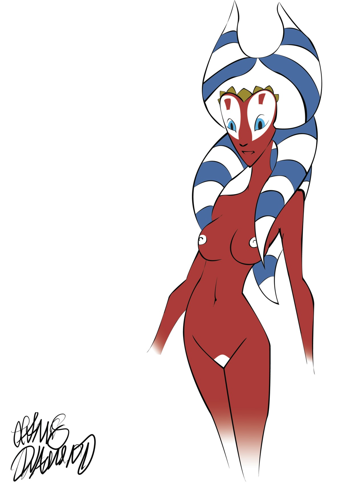 breasts cmyk female female_only front_view rule34 solo standing tagme