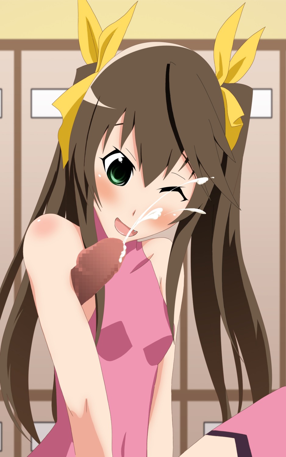armpit_sex female huang_lingyin infinite_stratos outercourse rule34 tagme