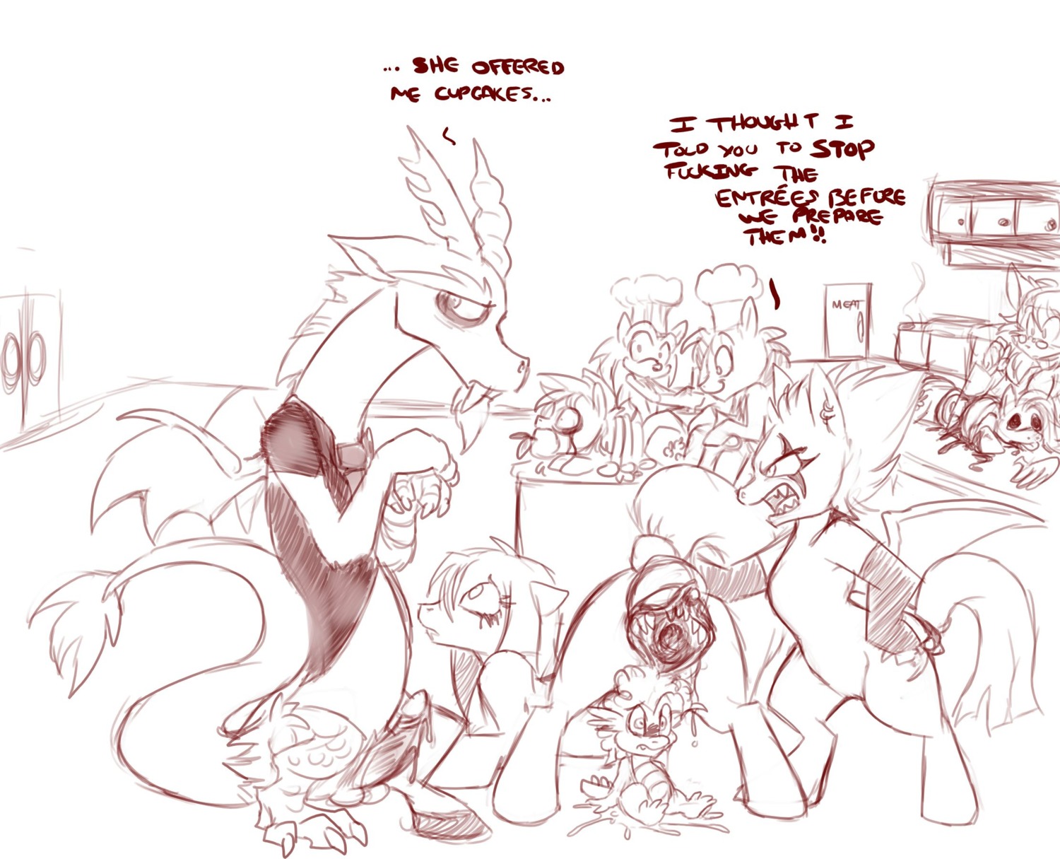 anthro blood chimera darkie discord_(mlp) draconequus dragon equine female feral friendship_is_magic furry gore hedgehog horse male mel_the_hybrid my_little_pony mythological_creature mythological_scalie mythology pony rule34 scalie sega smooth_skin sonic_(series) sonic_the_hedgehog sonic_the_hedgehog_(series) spike_(mlp)