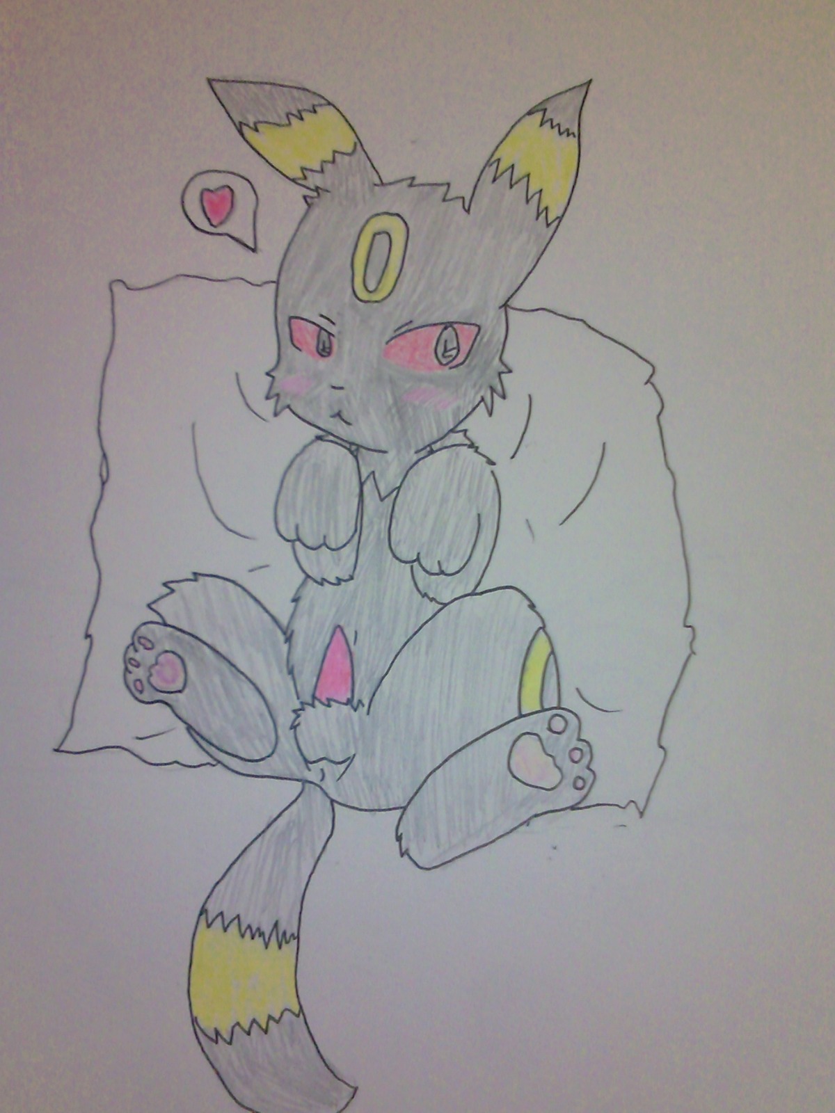 3:4 absurd_res e621 eeveelution erection generation_2_pokemon genitals hi_res male monochrome nintendo nude penis pokemon pokemon_(species) solo tail umbreon unknown_artist