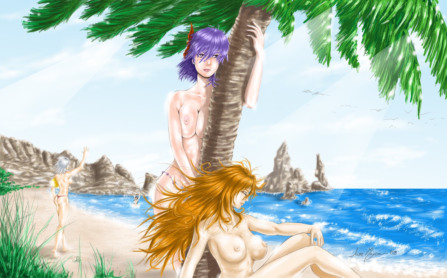 ayane_(doa) christie_(doa) dead_or_alive female human human_only kasumi_(doa) kokoro_(doa) multiple_females multiple_girls rule34 tagme tecmo