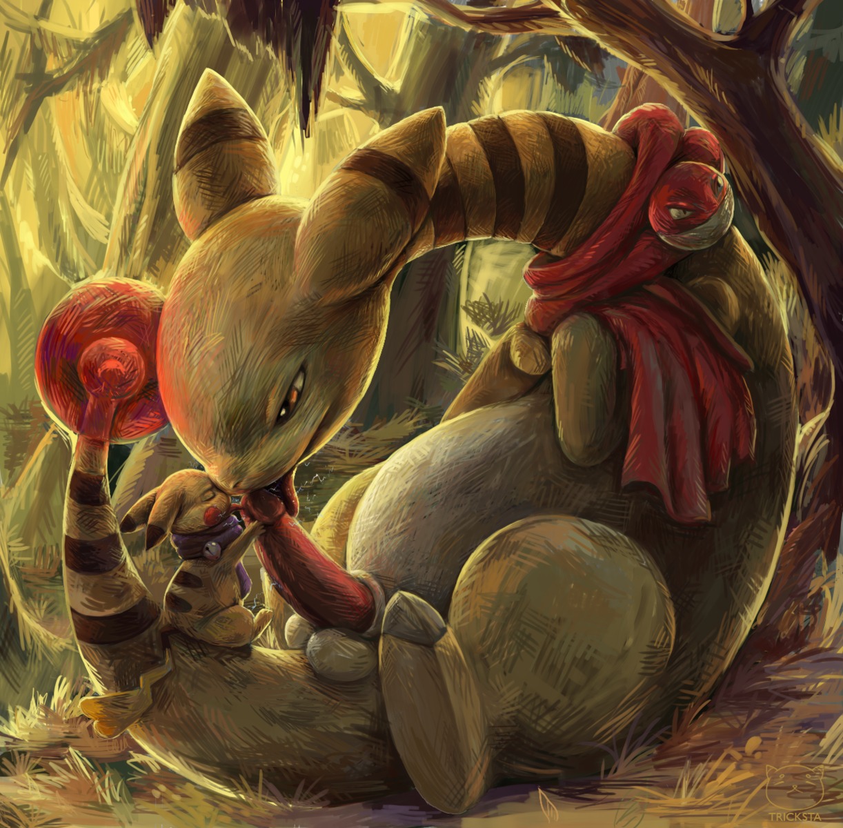 ambiguous_gender ampharos auto_penis_lick autofellatio cleft_tail conditional_dnp detailed detailed_background duo e621 erection eyes_closed feral fur generation_1_pokemon generation_2_pokemon genitals hi_res licking male male/ambiguous mammal masturbation mostly_nude nintendo oral oral_masturbation orange_eyes penile penile_masturbation penis penis_lick pikachu plant pokemon pokemon_(species) rodent scarf self_lick sex tail tongue tongue_out toony tree tricksta voltorb wood yellow_body yellow_fur