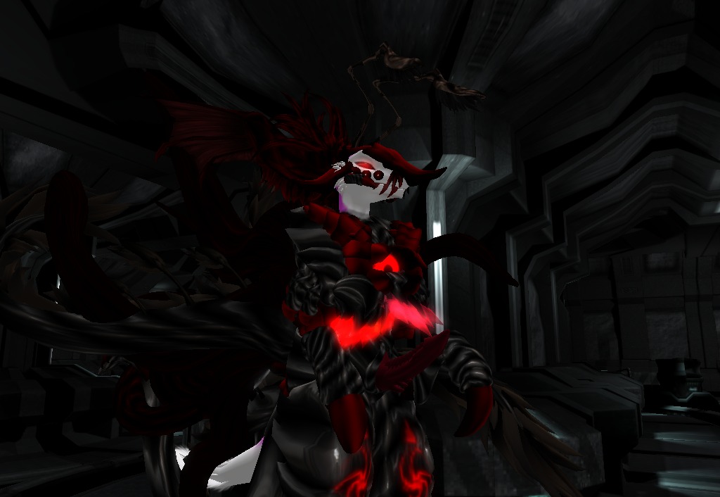 1girls 3d demon female female_only hybrid male penis rule34 second_life sergal solo solo_female tentacle tyranid vermion warhammer_(franchise) warhammer_40k