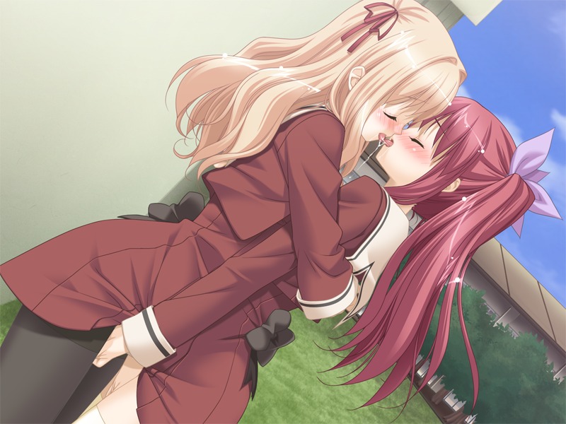 2girls 800x600 blonde_hair blush couple female fingering fuguriya game_cg hug kissing long_hair matsubara_yuuna multiple_females multiple_girls mutual_masturbation mutual_yuri oda_nanami orgasm pantyhose peko red_hair ribbon rule34 saliva school_uniform seifuku serafuku sono_hanabira_ni_kuchizuke_wo thighhighs tied_hair twintails uniform yuri