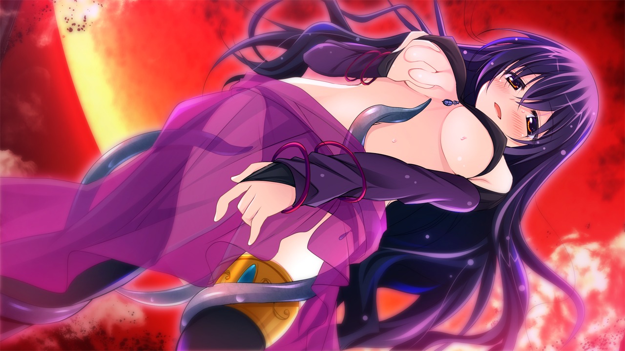blush breast_grab breasts female game_cg long_hair master&atilde;&mdash;re:master master&times;re:master purple_hair rule34 tentacle underboob