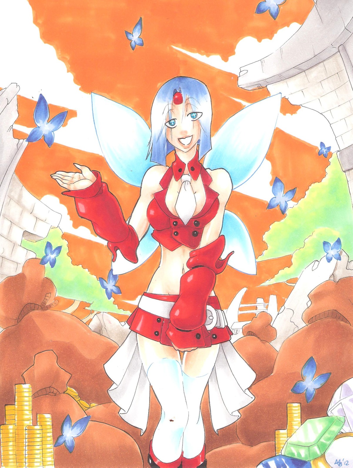 blue_eyes blue_hair butterfly fairy fairy_wings female gold_coin mad-project money persephone rule34 skylanders smile spyro_the_dragon tagme wings