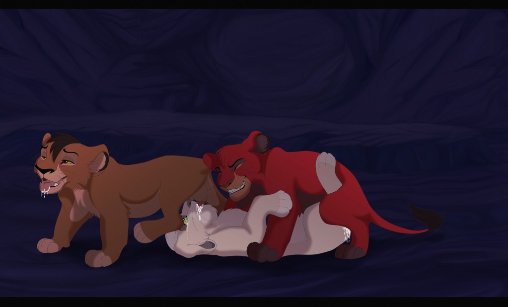 anal anal_penetration blue_eyes bodily_fluids brown_body brown_eyes brown_fur cum cum_in_ass cum_in_mouth cum_inside digitigrade disney e621 erection fan_character felid fellatio feral feral_on_feral feral_penetrated feral_penetrating feral_penetrating_feral forced from_behind_position fur genital_fluids genitals group group_sex lion lying male male/male male_penetrated male_penetrating male_penetrating_male mammal nude on_back oral oral_penetration orgasm pantherine penetration penile penis quadruped rape red_body red_fur ronai sex small_penis spitroast tail tail_tuft tan_body tan_fur tears the_lion_king threesome trio tuft white_body white_fur young young_feral