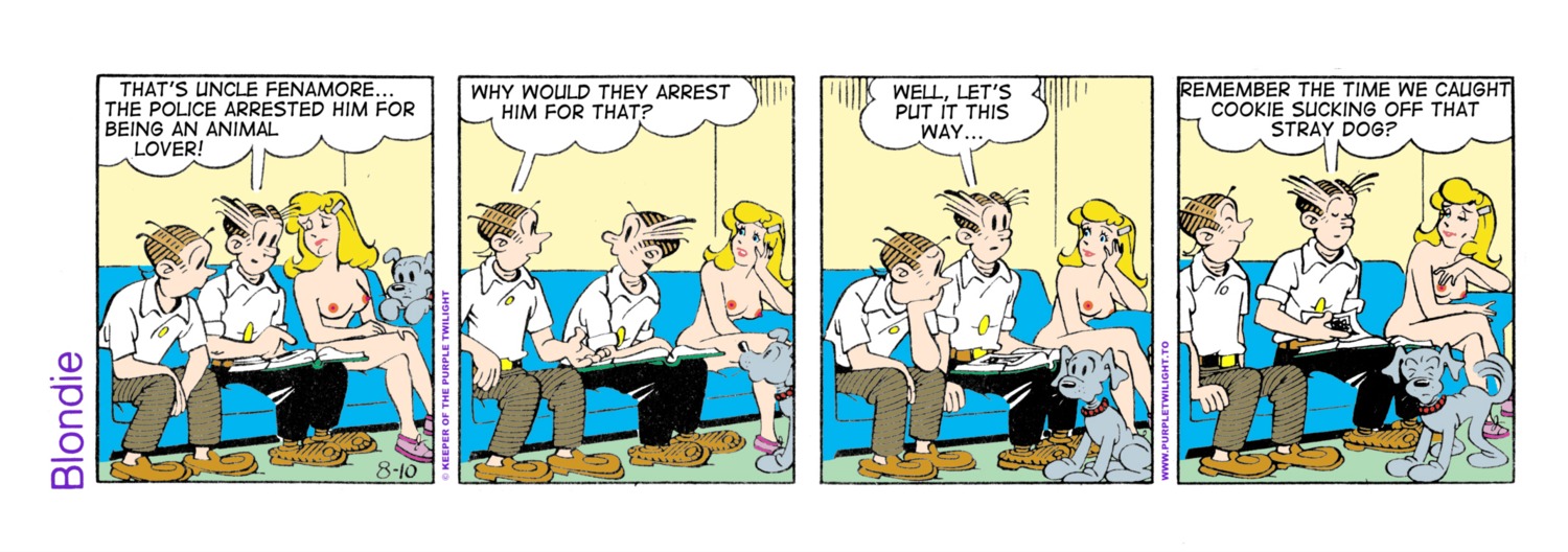 blondie_(comic) blondie_bumstead clothing comic_strip dagwood_bumstead edit female human rule34 tagme