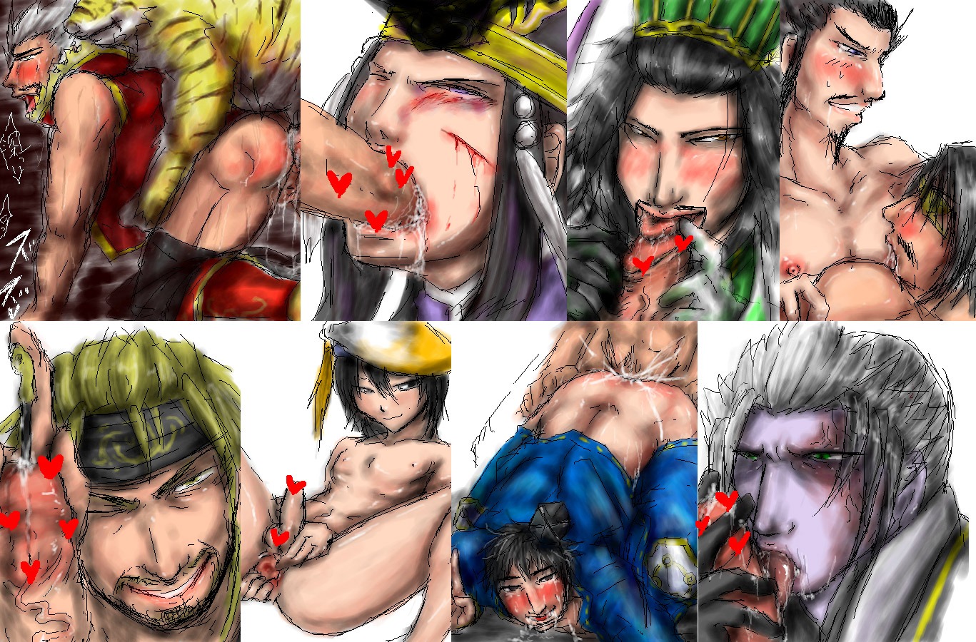 anal cao_cao dynasty_warriors gay hanbei_takenaka human kanbei_kuroda male male_urethral_insertion motonari_mori o_mailey oral penile_urethral_insertion penis rule34 sengoku_musou sima_yi sun_jian tiger ujiyasu_hojo urethral_insertion xiahou_dun yaoi zhuge_liang