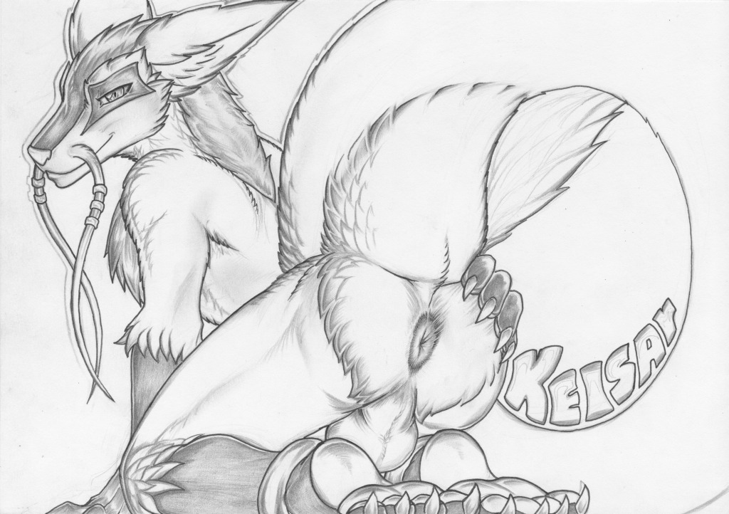 all_fours anthro anus asian_mythology backsack balls butt claws detailed_anus dragon e621 east_asian_mythology eastern_dragon fur furred_dragon furred_scalie genitals hand_on_butt keisar looking_at_viewer male monochrome mythological_creature mythological_scalie mythology nirvana3 nude perineum presenting presenting_anus presenting_hindquarters rear_view scalie smile solo spread_butt spreading tail whiskers