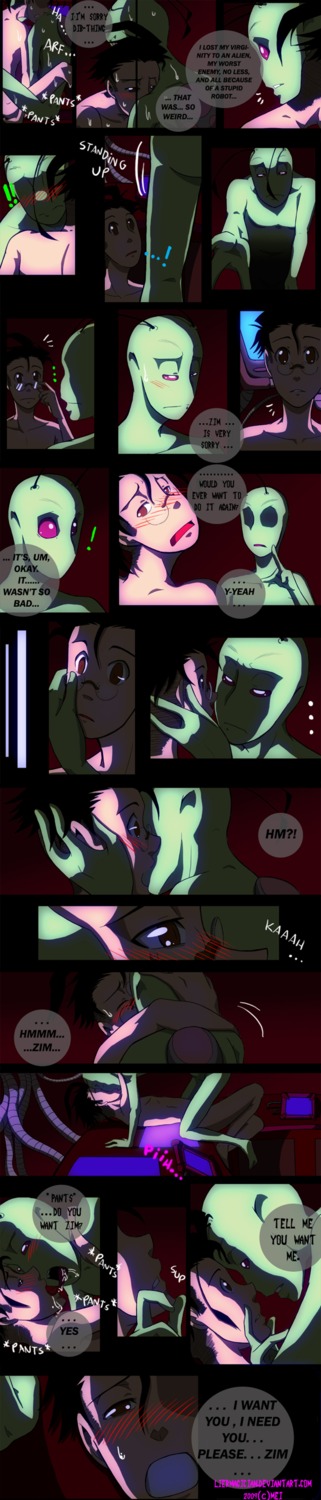 2boys aged_up alien anal blush comic dib dib_membrane gay gir_(invader_zim) glasses human humansub invader_zim laboratory liermagician male male_rape_victim mei nickelodeon nude rape robot rule34 science sex smooth_skin voodoo yaoi zim zim_(invader_zim)