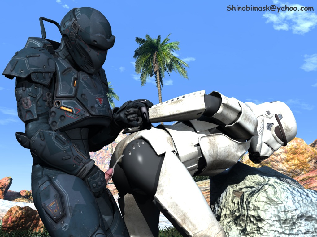 2boys 3d anal armor ass cum cum_on_ass cumshot forced forced_yaoi from_behind gay gear helmet male male_only mask masked multiple_males no_face presenting presenting_ass rule34 sex shinobi7 soldier star_wars stormtrooper submissive submissive_male tactical tactical_gear tagme yaoi