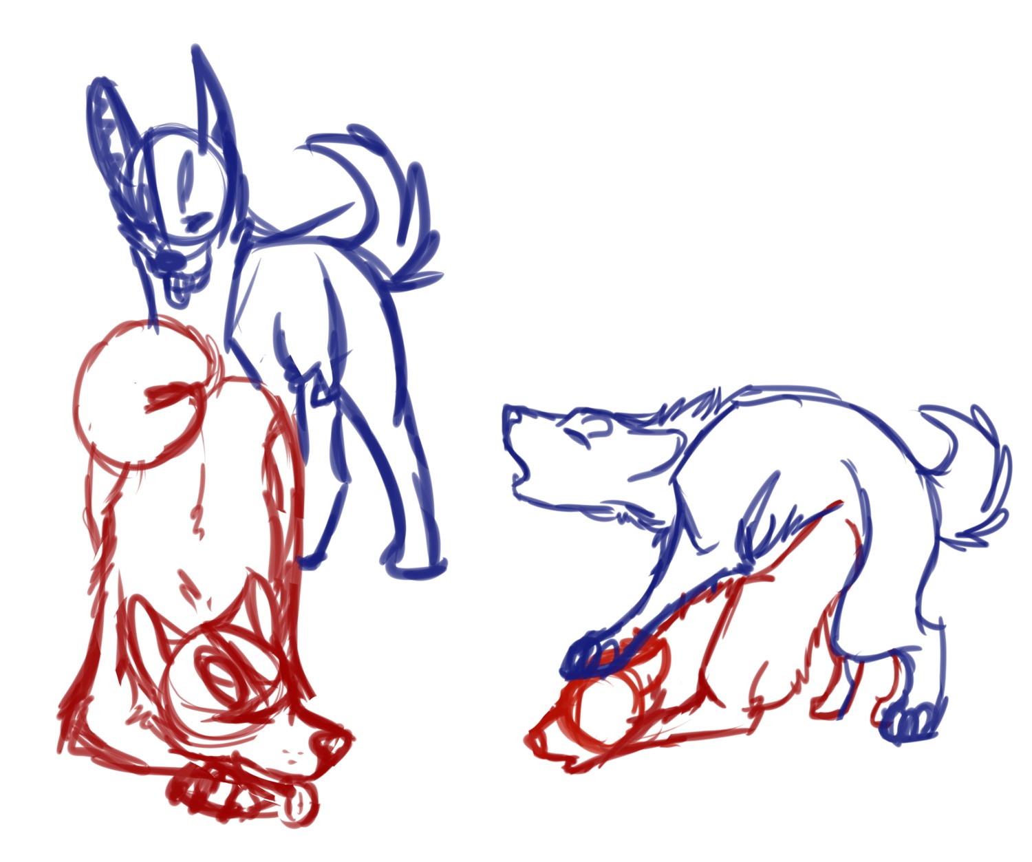 absurd_res all_fours amarillowhiskey canid canine canis digital_drawing_(artwork) digital_media_(artwork) doggystyle domestic_dog duo e621 female feral feral_on_feral from_behind_position hi_res line_art male male/female mammal sex simple_background sketch toony white_background