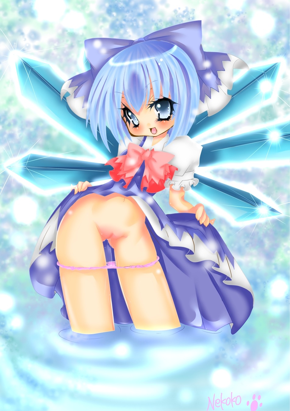 cirno female rule34 simple_shading tagme touhou