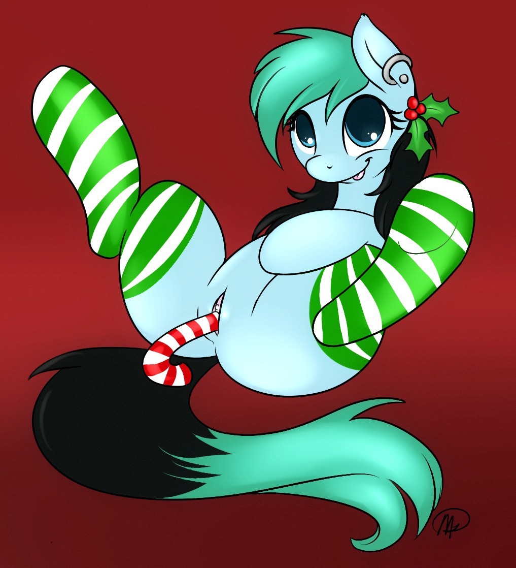 butt candy candy_cane christmas clothing conditional_dnp dessert digital_media_(artwork) e621 earth_pony equid equine fan_character female food food_fetish food_insertion food_play footwear genitals hasbro holidays horse improvised_dildo improvised_sex_toy legwear liz_(meggchan) mammal masturbation meggchan my_little_pony penetration piercing pony socks solo stockings vaginal vaginal_masturbation vulva