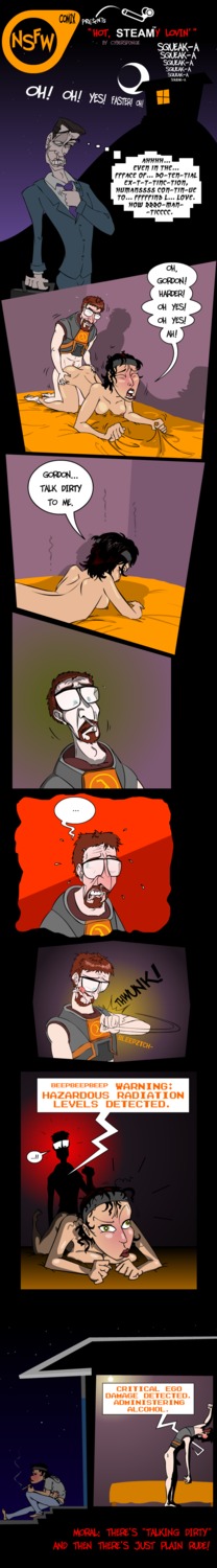 1boy 1girls 2d alyx_vance ambiguous_penetration beard comedy comic completely_nude cybersponge dialogue english_text female female_penetrated g-man gordon_freeman half-life_(series) half-life_2 hev_suit human human_female human_male human_only human_penetrated human_penetrating human_penetrating_female human_penetrating_human humor male male_penetrating male_penetrating_female male_penetrating_human naked nsfw-comix nsfwcomix nude nude_female penis rule34 sex shirt_only speech_bubble straight text