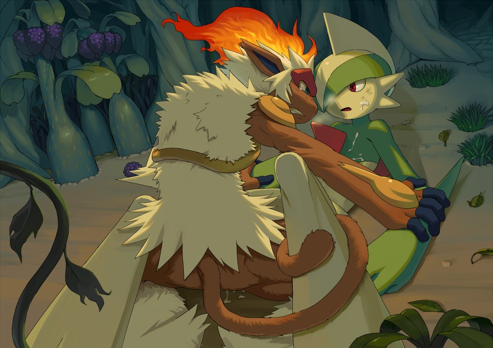 3_fingers 5_fingers black_eyes blue_eyes bodily_fluids breath brown_body brown_fur butt clenched_teeth cum cum_on_chest cum_on_face cum_string dgls duo e621 feral fingers fire fur gallade generation_4_pokemon genital_fluids glistening grasp green_body green_skin humanoid infernape leaf lying male male/male mammal narrowed_eyes nintendo nude on_back on_ground orgasm outside plant pokemon pokemon_(species) primate red_eyes sex shadow sharp_teeth squint teary_eyes teeth vines white_body white_fur