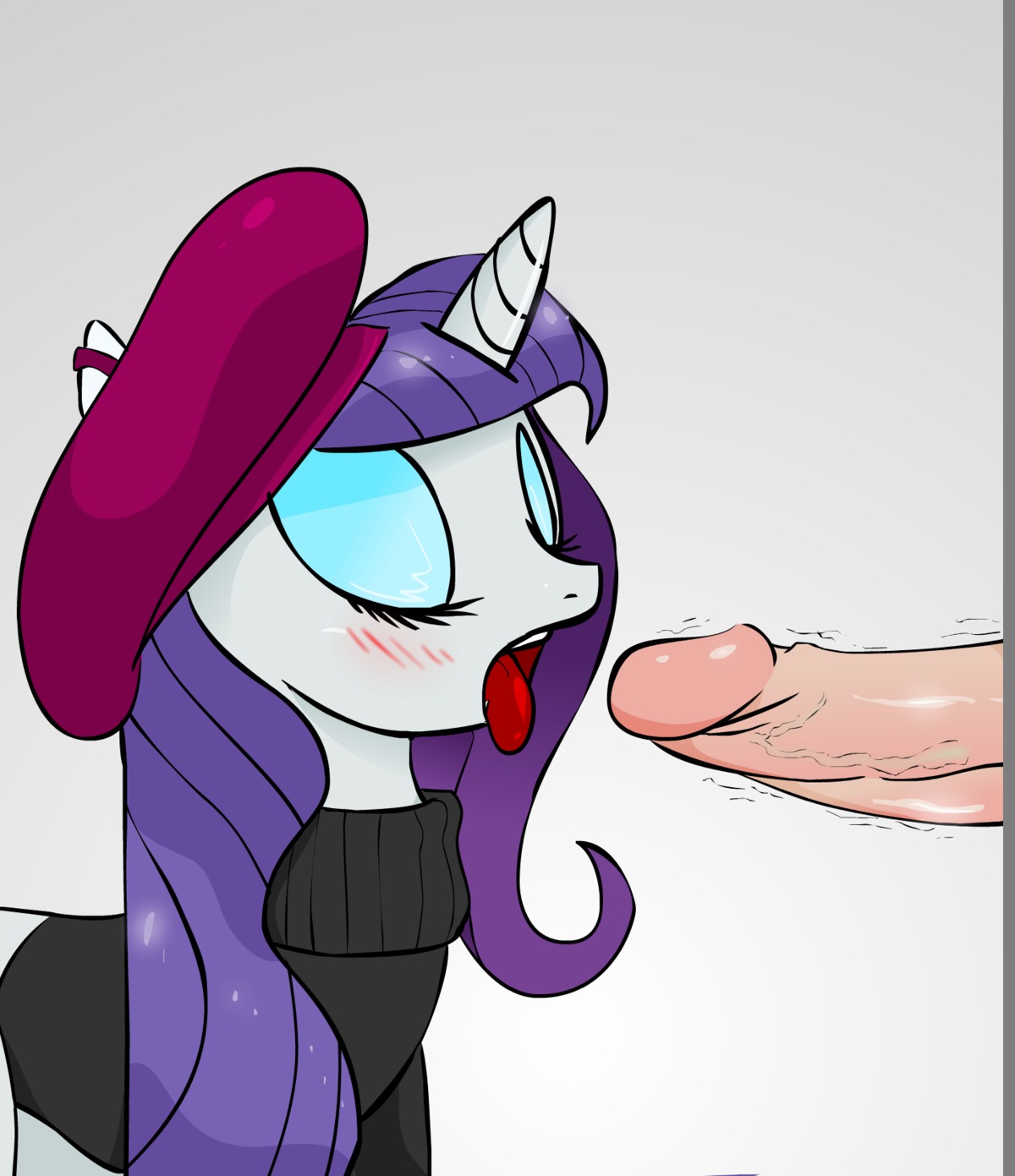 1boy 1girls 2012 2d blush closed_eyes clothed clothes equine eyelashes female feral friendship_is_magic full_color hair hat horn horse human human_on_feral imminent_orgasm interspecies long_hair male my_little_pony no_penetration open_mouth oral penis pony purple_hair quadruped rarity_(mlp) rule34 sweater tongue tongue_out trembling unicorn veins veiny_penis white_fur zev zoophilia