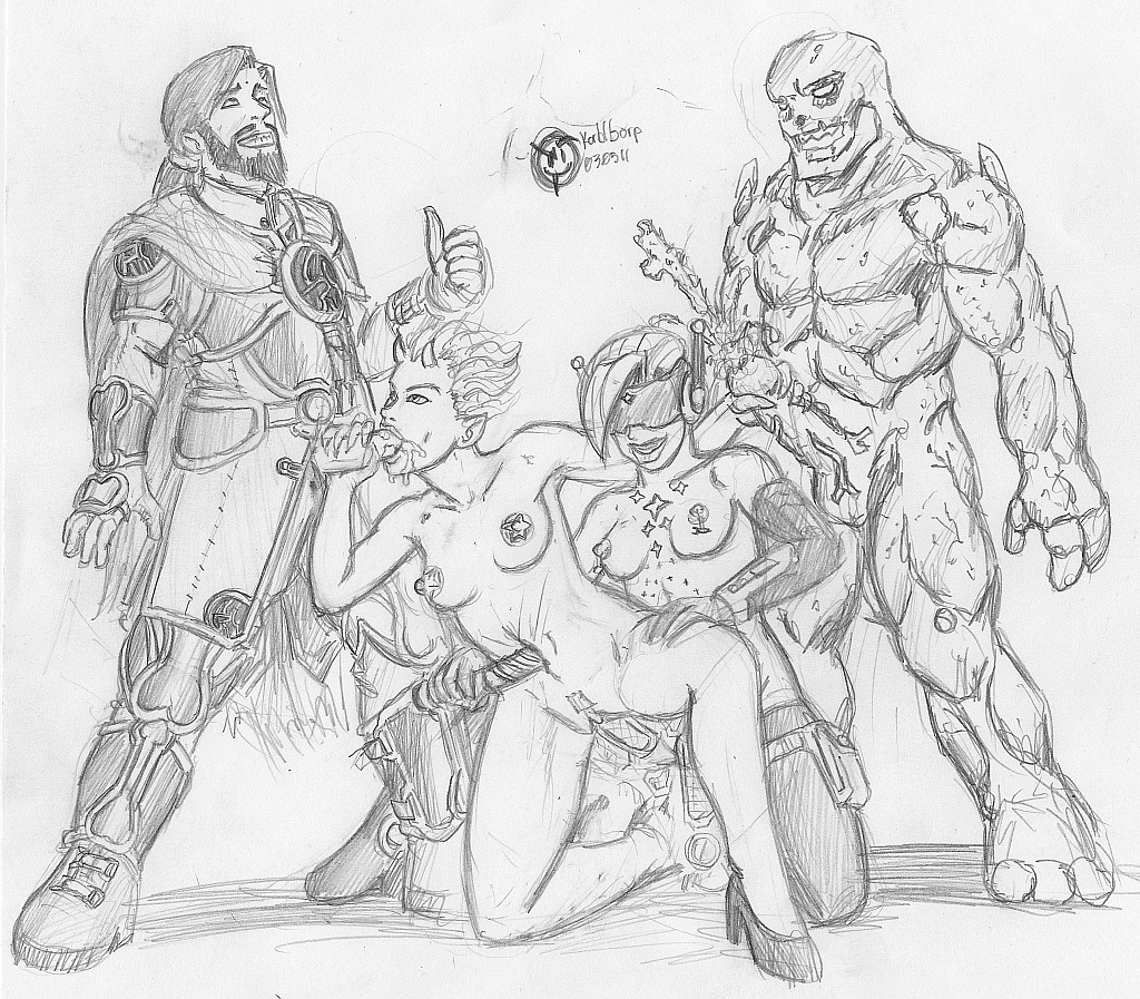 callie_maggotbone craggle demon demon_girl drawn female foursome high_heels korblborp ladystardust monochrome naked_female rule34 sodomius tagme thumbs_up ugly_americans