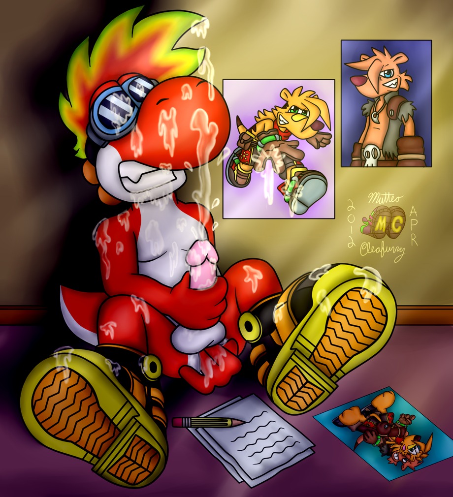 crossover cum male male_only mario_(series) mutteocleafurry nintendo poster_(object) rule34 tagme ty_the_tasmanian_tiger ty_the_tasmanian_tiger_(series) video_games yoshi