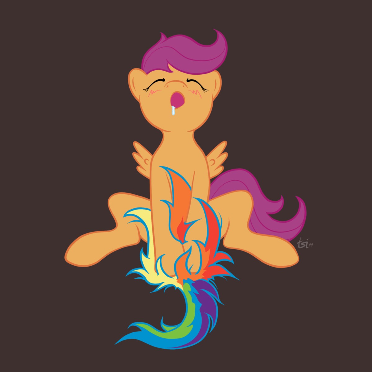 equine female feral friendship_is_magic horse my_little_pony pegasus pony purple_hair rule34 scootaloo_(mlp) smooth_skin tagme tsiugnil