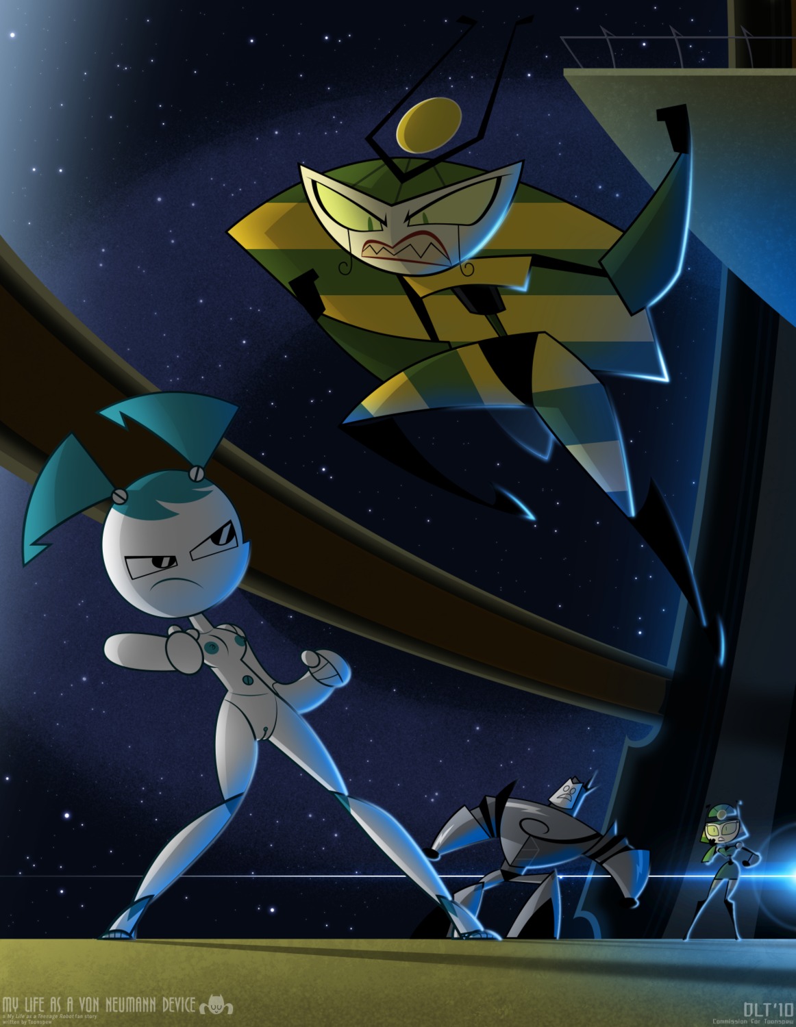 accurate_art_style dlt female jenny_wakeman my_life_as_a_teenage_robot queen_vexus rule34 silver_shell smooth_skin vega_(mlaatr) vexus