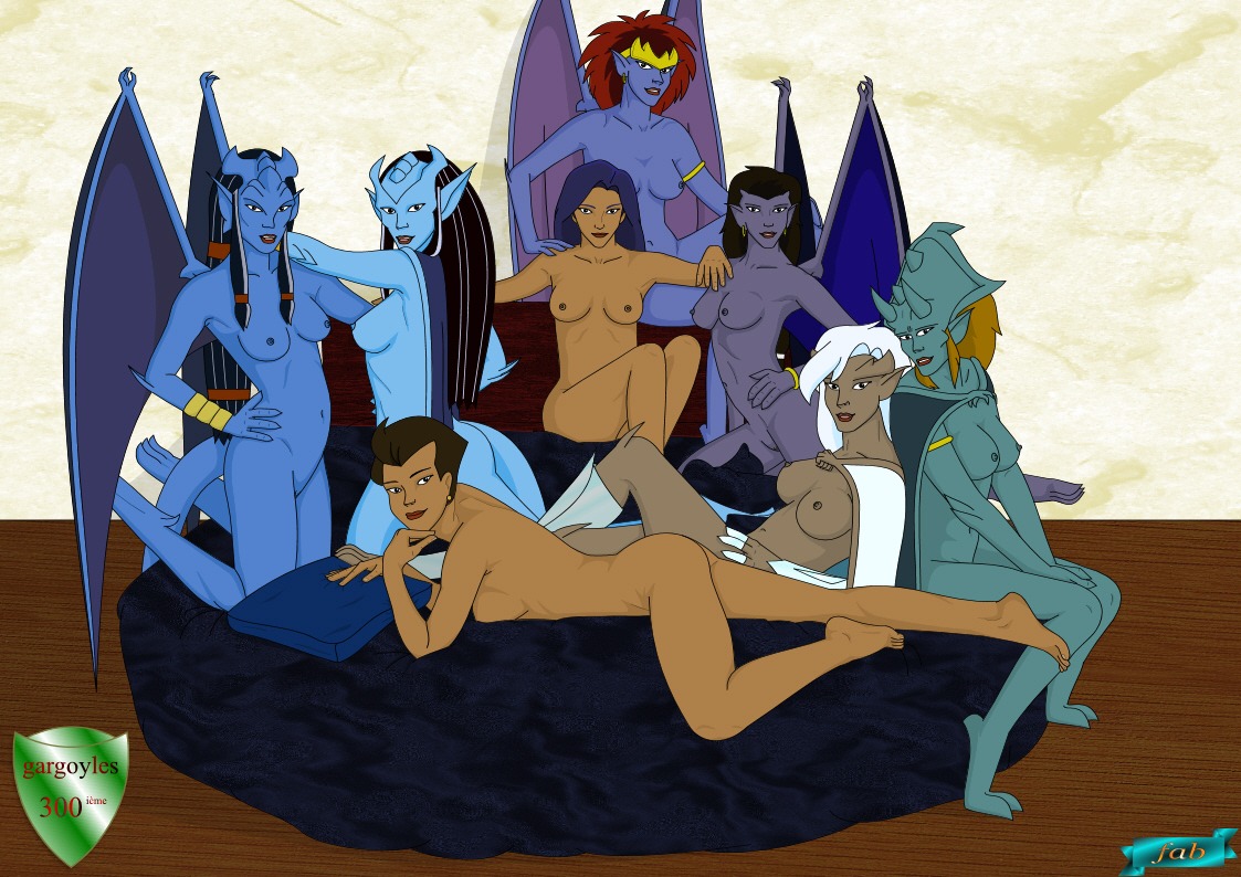 6+girls 8girls angela_(gargoyles) beth_maza blue-skinned_female blue_skin brown-skinned_female brown_skin dark-skinned_female dark_skin daughter delilah_(gargoyles) demona disney elisa_maza fab3716 female female_only gargoyles green-skinned_female green_skin human humanoid mother mother_and_daughter multiple_females multiple_girls nipples nude nude_female obsidiana ophelia_(gargoyles) posing rule34 siblings sisters turquesa