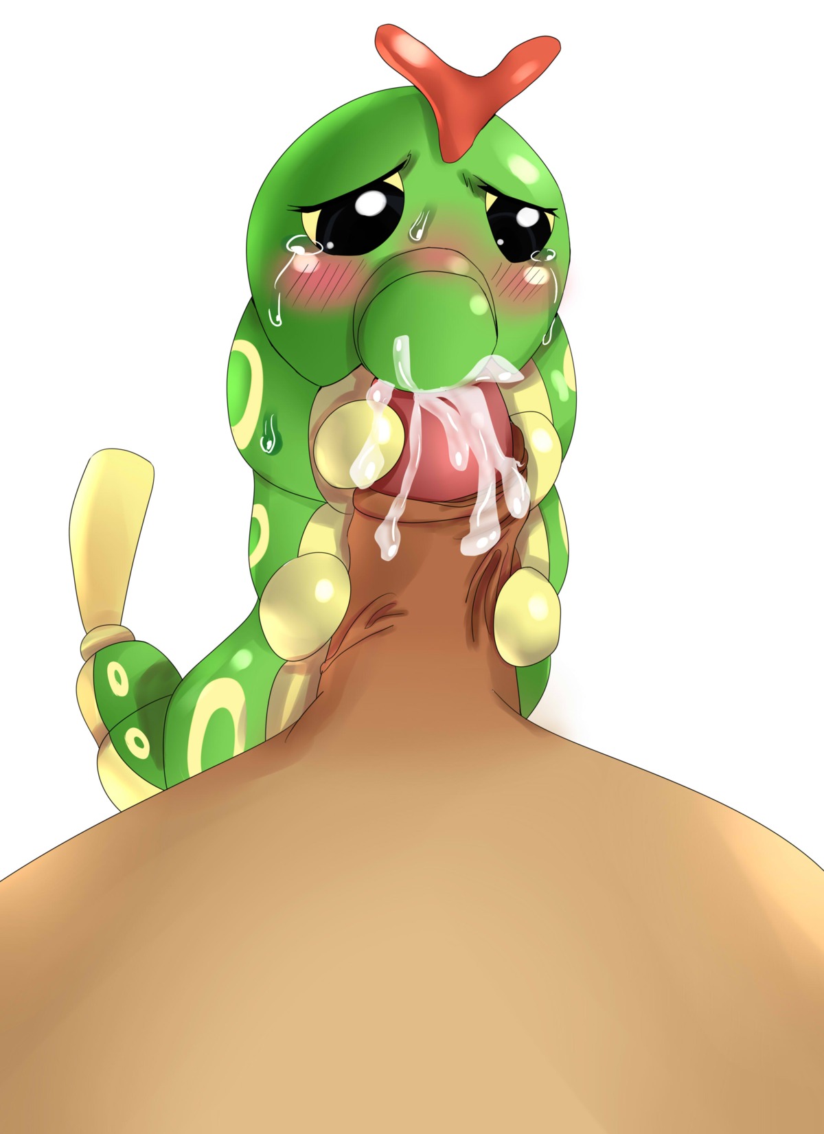 2014 absurd_res ambiguous_gender ambiguous_on_human arthropod bald bestiality black_eyes bodily_fluids caterpie caterpillar crying cum cum_on_face cum_on_feet duo e621 erection eyelashes feet fellatio feral first_person_view foreskin generation_1_pokemon genital_fluids genitals glistening grasp hi_res human human_on_feral humanoid_genitalia humanoid_penis insect interspecies larger_male larva looking_down male male_on_feral mammal nintendo nude on_top oral orgasm penile penis pokemon pokemon_(species) pokephilia retracted_foreskin sea_dragon_(artist) sex shadow simple_background size_difference smaller_ambiguous standing tears vein white_background