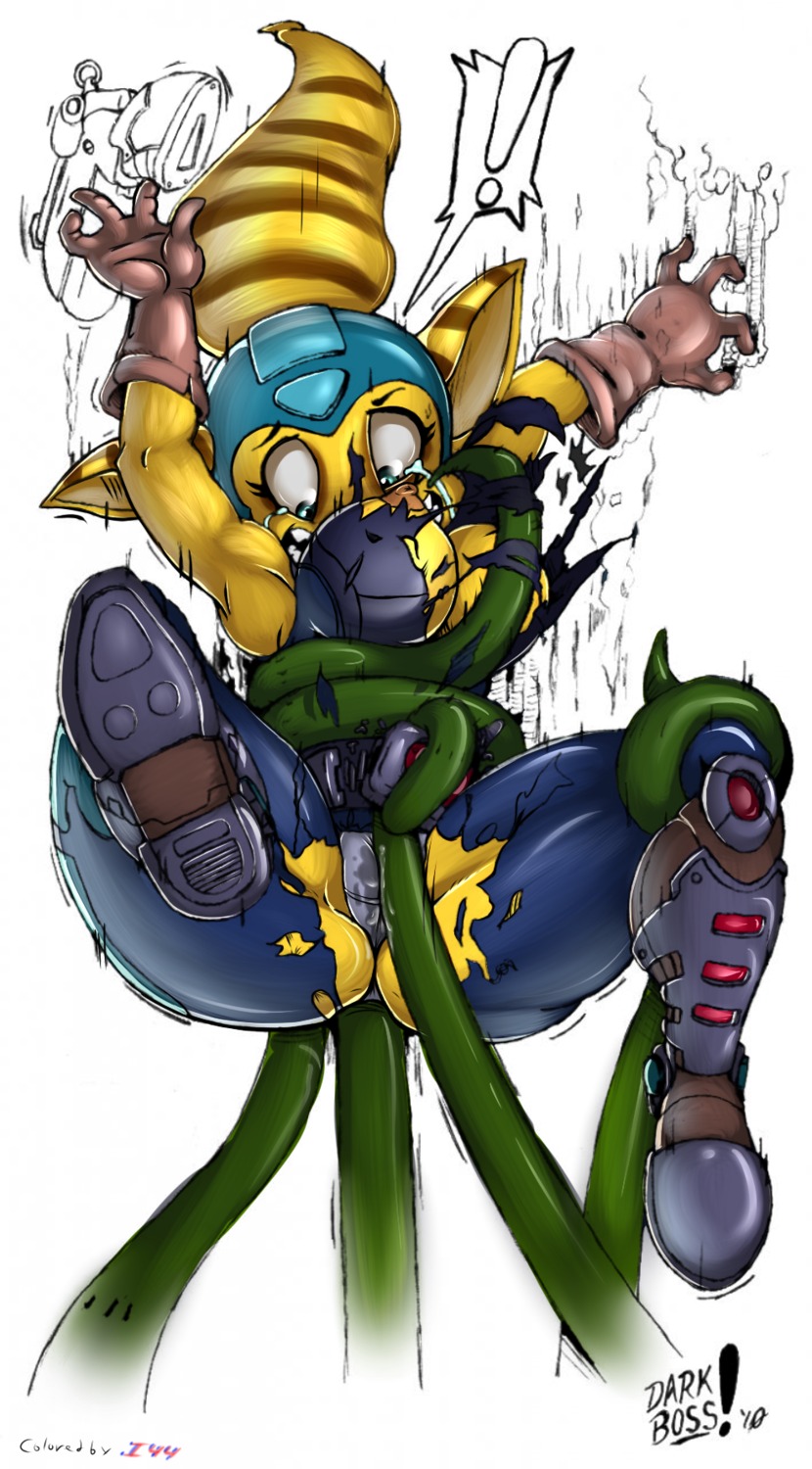 angela_cross anthro areola bodily_fluids breasts camel_toe clothing cum darkboss e621 exclamation_point female forced genital_fluids gun hi_res ionic44 lombax mammal nipples panties ranged_weapon rape ratchet_and_clank sex simple_background solo sony_corporation sony_interactive_entertainment tears tentacles torn_clothing underwear weapon wet wet_clothing wet_panties wet_underwear white_background