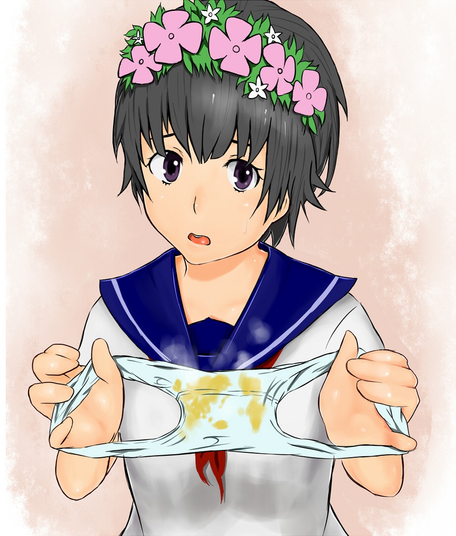 dirty_panties female panties rule34 school_uniform schoolgirl short_hair to_aru_kagaku_no_railgun to_aru_majutsu_no_index uiharu_kazari underwear