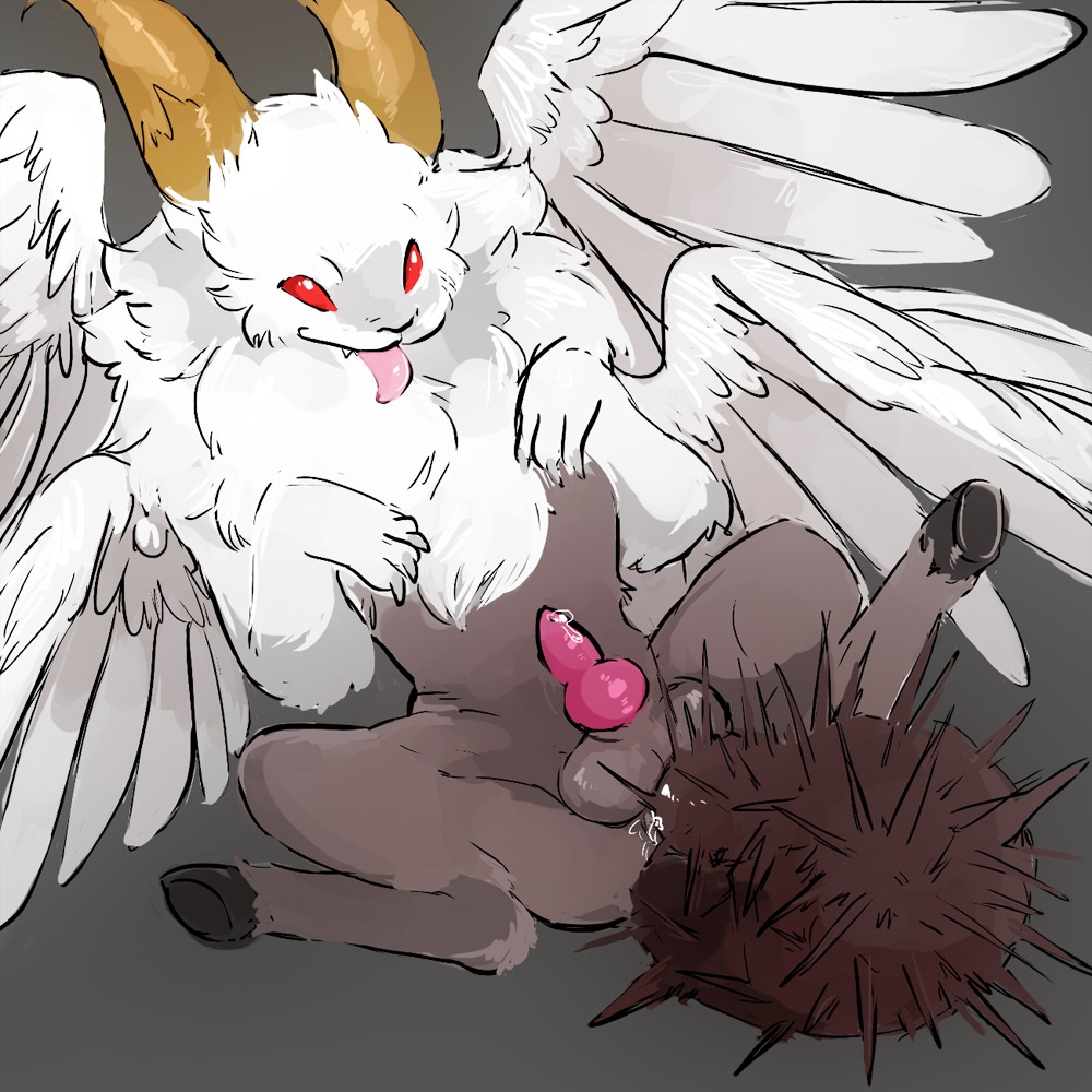 1:1 2014 anal anal_masturbation anal_penetration anus aquatic autopenetration balls bodily_fluids bovid brown_body brown_fur caprine claws cum cute_fangs dark_souls e621 echinoderm echinozoan erection fangs feathered_wings feathers felid feral fromsoftware fur genital_fluids genitals hooves horn hybrid iranian_mythology knot male mammal manticore masturbation middle_eastern_mythology mythology pantherine penetration penis red_eyes round_tail sanctuary_guardian_(dark_souls) sea_urchin sharp_teeth smile solo spiked_tail spikes spikes_(anatomy) tail tail_fetish tail_in_ass tail_in_own_ass tail_insertion tail_masturbation tail_play teeth tingtongten tongue tongue_out what white_body white_fur wings