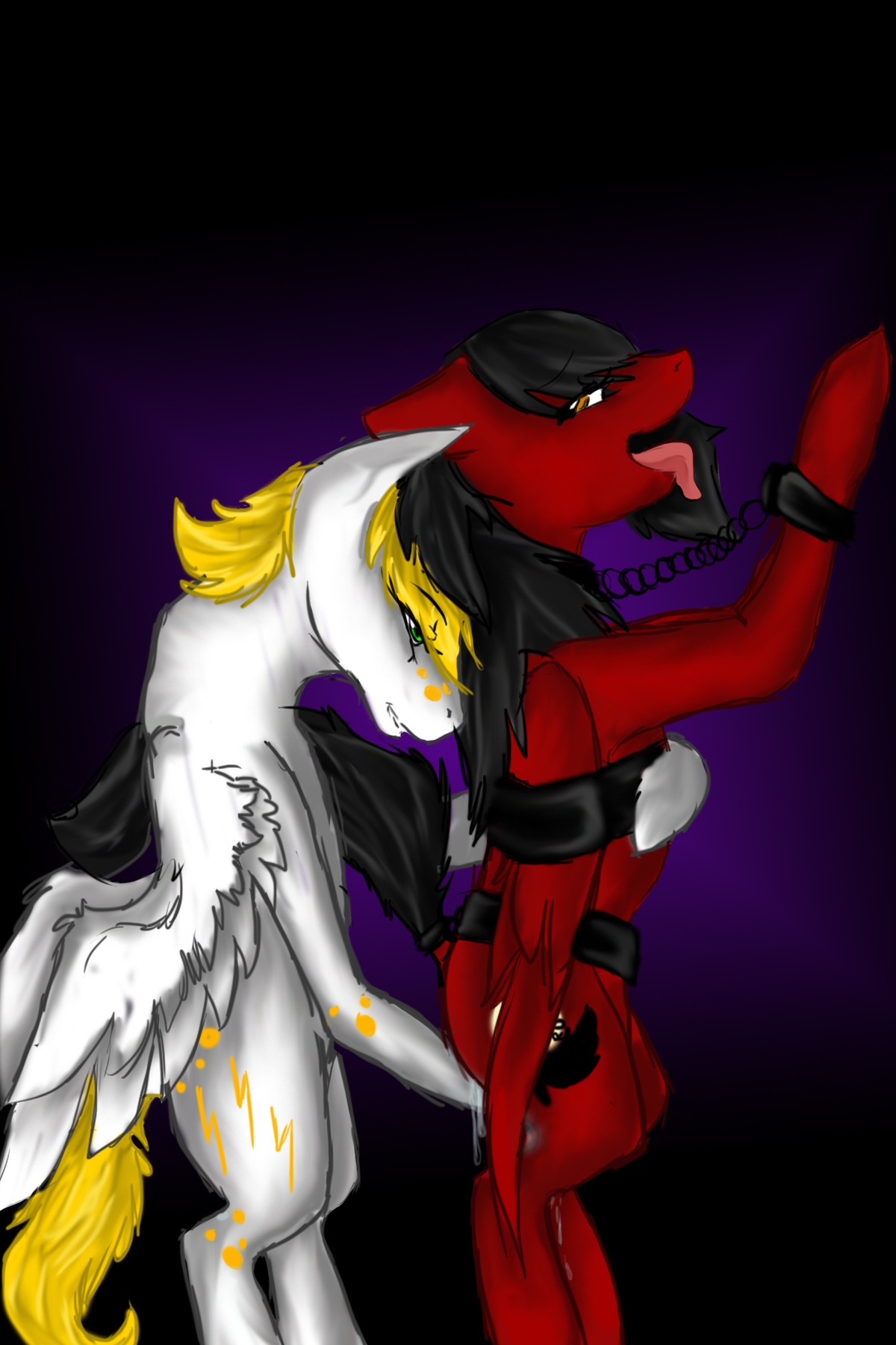 2:3 abstract_background bdsm bodily_fluids cum duo e621 equid equine feathered_wings feathers female female/female fisting genital_fluids hasbro hi_res lightning_chaser lightning_chaser_(character) mammal my_little_pony mythological_creature mythological_equine mythology pegasus penetration romantic romantic_couple simple_background soru tail vaginal wings