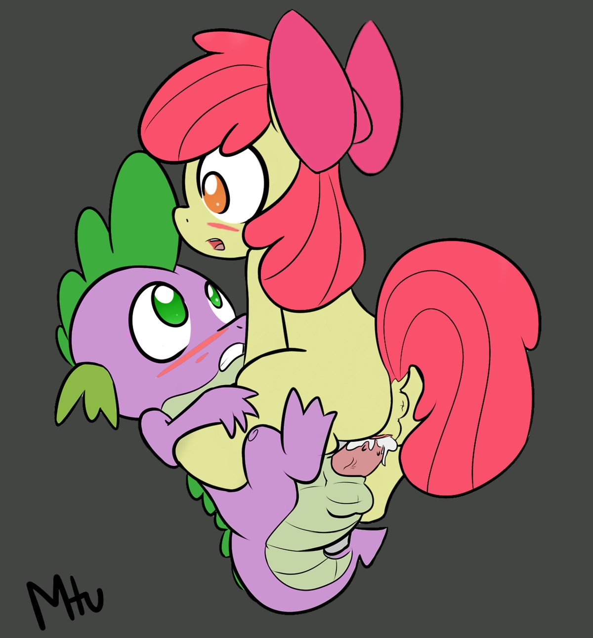 2013 accessory anus apple_bloom_(mlp) balls bodily_fluids bow_(feature) bow_accessory bow_ribbon cum cum_in_vagina cum_inside dragon duo e621 earth_pony equid equine erection female female_penetrated feral friendship_is_magic genital_fluids genitals hair_accessory hair_bow hair_ribbon hasbro hi_res horse interspecies male male/female male_penetrating male_penetrating_female mammal miketheuser monochrome my_little_pony mythological_creature mythological_scalie mythology nude open_mouth penetration penile penile_penetration penis penis_in_vagina pony ribbons scalie sex spike_(mlp) tail vaginal vaginal_penetration vulva young young_feral